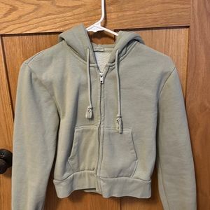 cropped brandy hoodie
